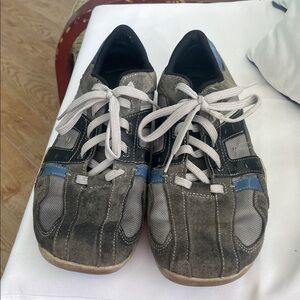 Men's Gray and Blue Casual Sneakers by SKETCHERS